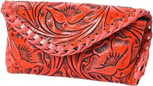 American Darling Sunglass Case Hand Tooled Genuine Leather Women Bag Western Handbag Purse
