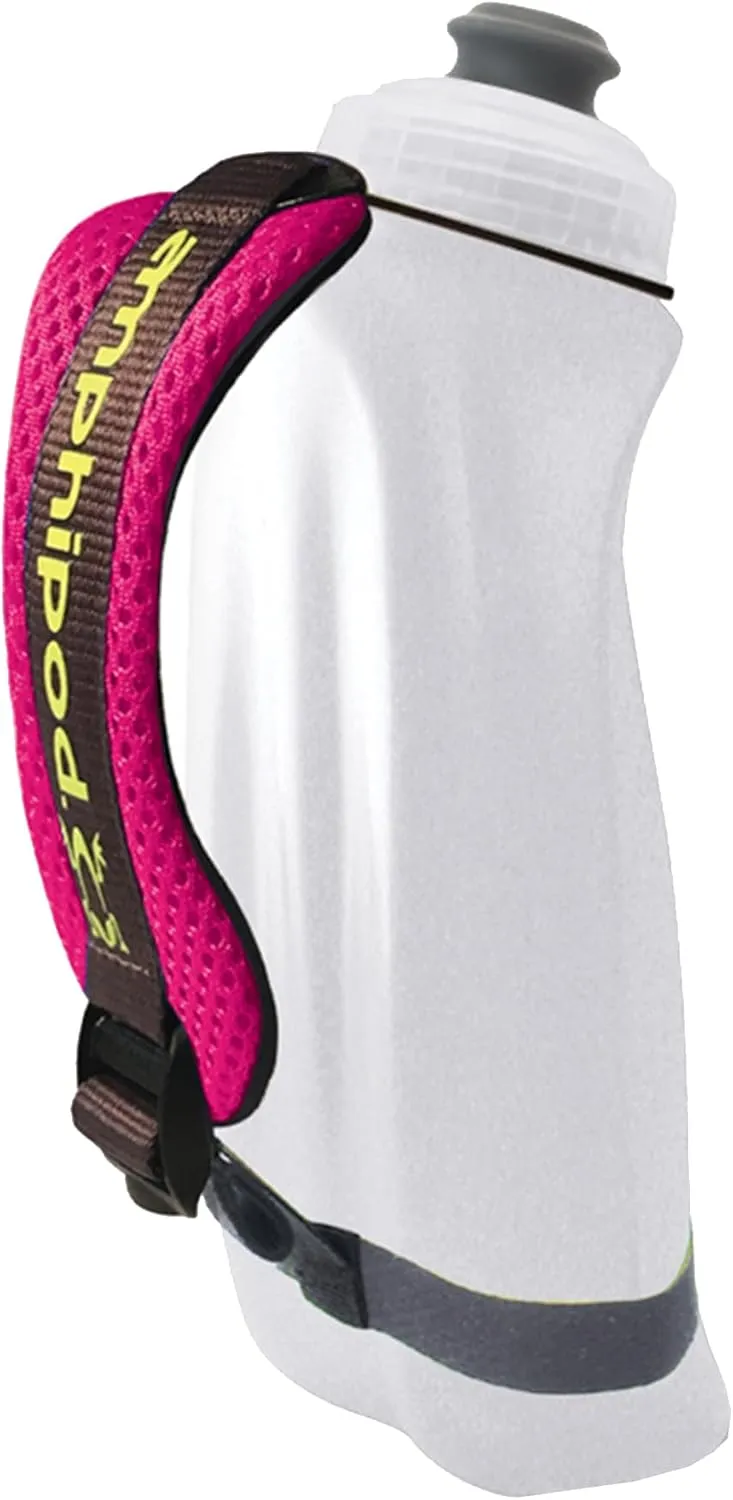 Amphipod Hydraform Handheld Bottle, Ergonomic Runners BPA-Free Hydration/Fuel Water Bottle for Endurance Runners, Hiking & Jogging - Wild Berry - 12 oz.