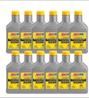 Amsoil ATPQT Saber Professional Synthetic 2-Stroke Oil, 1-Qt