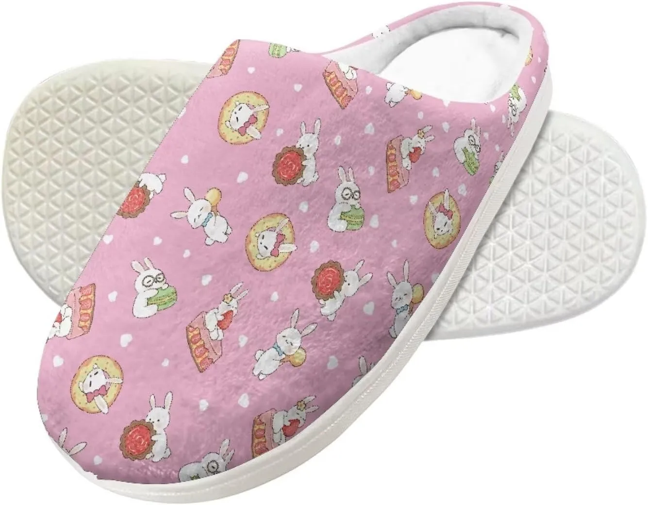 Animal Children's Plush Slippers For Girls Little Kids Comfy House Non-Slip Warm Flannel Fuzzy Slippers Cute Closed Toe Slippers Size9-14.5