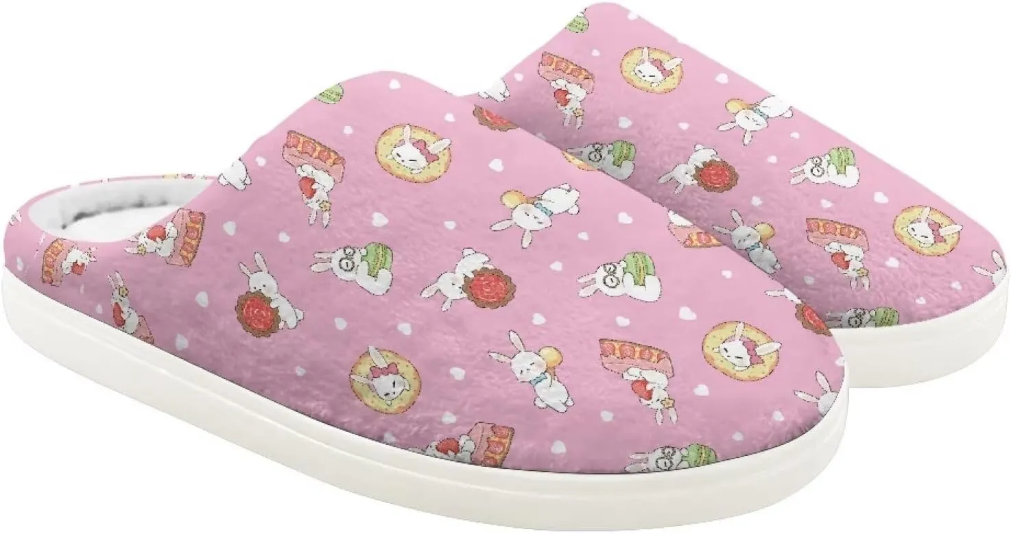 Animal Children's Plush Slippers For Girls Little Kids Comfy House Non-Slip Warm Flannel Fuzzy Slippers Cute Closed Toe Slippers Size9-14.5