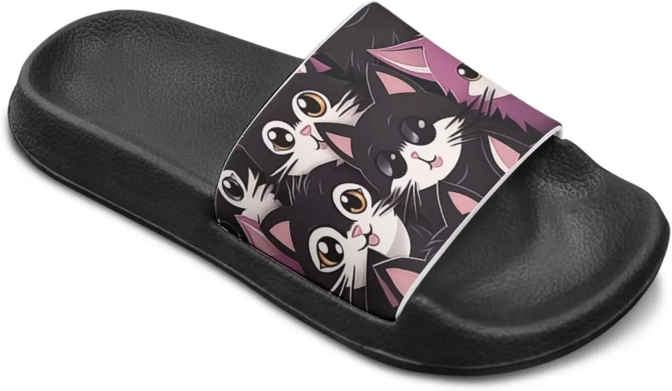 Animal Pattern Kids Sandals for Boys Girls House Slides Children's Cozy Pillow Slippers Non-Slip for Beach Days