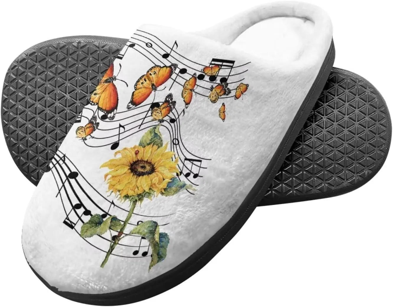 Animals Slip On Plush Slippers for Little Kids Boys Girls Lightweight Fuzzy Warm Winter Slippers Soft Flannel Indoor Outdoor Washable House Shoes Size 9-15