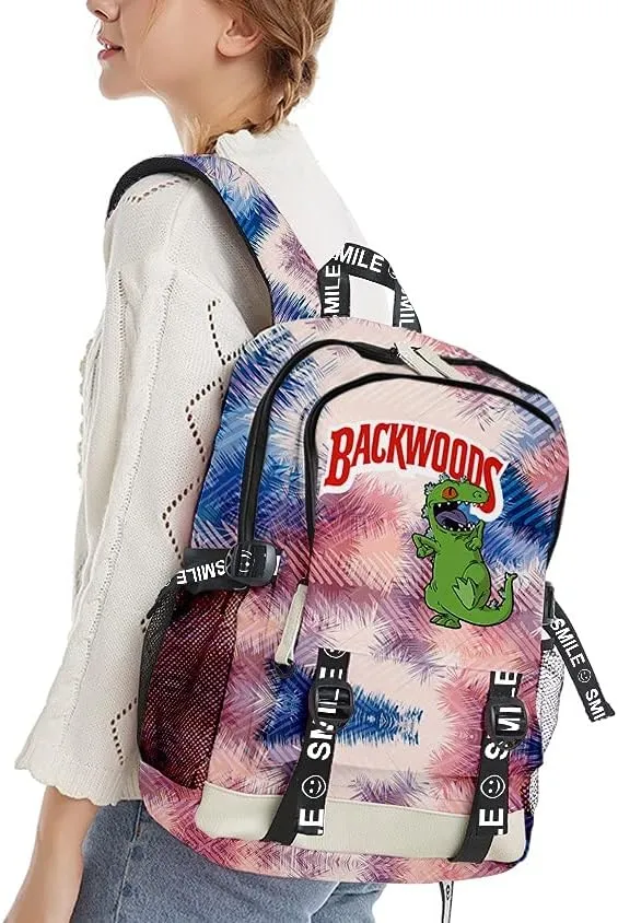 Anime Backpacks Casual Laptop Backpack Travel Bags for Men Women
