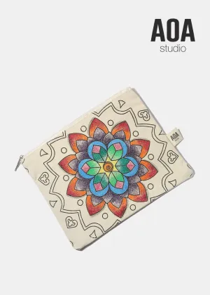 AOA Canvas Pouch - Flower Sketch