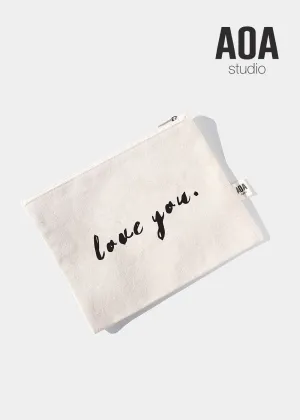 AOA Canvas Pouch - Love You