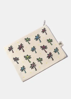 AOA Canvas Pouch - Palm Tree Sketch