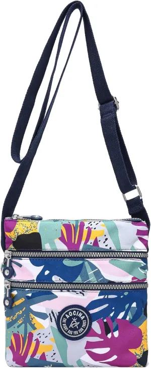 AOCINA Crossbody Purses for Women Lightweight Small Travel Bag Shoulder Purses and Handbags with Multi Zipper Pockets