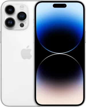 Apple iPhone 14 Pro Max, 256GB, Silver for AT&T (Renewed)