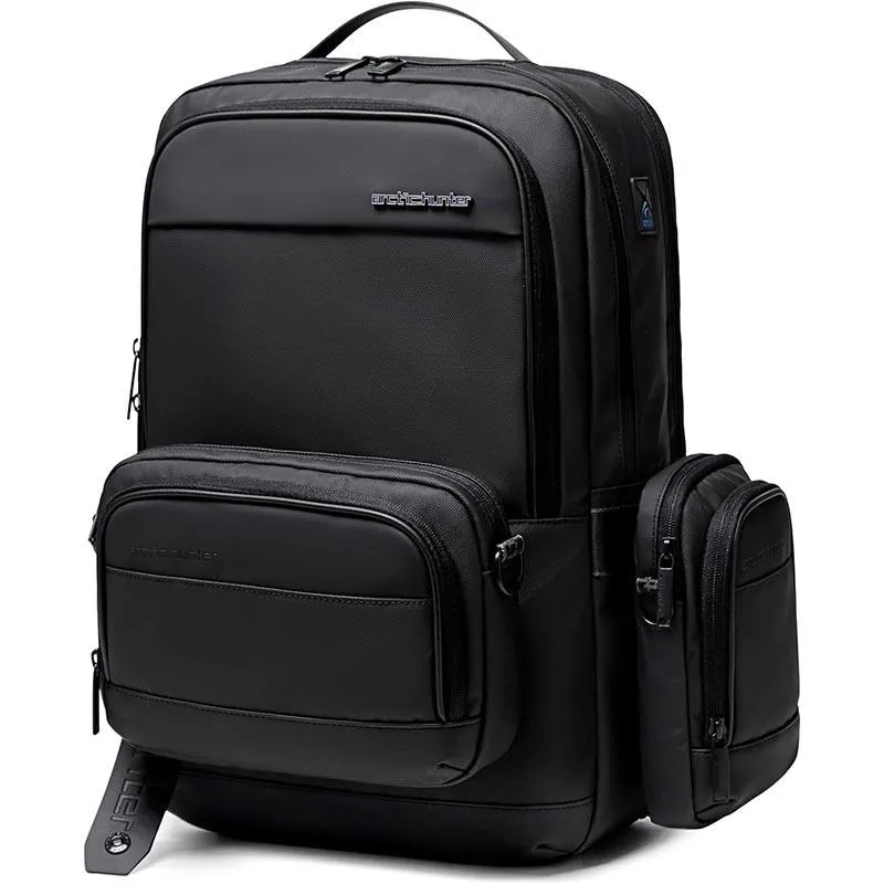 Arctic Hunter Semi Hard Expandable Laptop Backpack with Built in TSA lock and USB port Water Resistant 15.6 inch Unisex Gaming Backpack for Travel, Office and Business, B00487