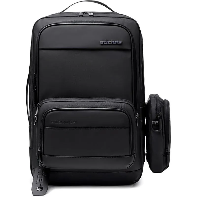 Arctic Hunter Semi Hard Expandable Laptop Backpack with Built in TSA lock and USB port Water Resistant 15.6 inch Unisex Gaming Backpack for Travel, Office and Business, B00487