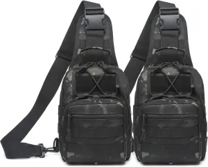 ATBP Small Tactical Sling Backpack Bag for Men Military Shoulder Bag Pack EDC Crossbody Bag for Hiking 7 Liters