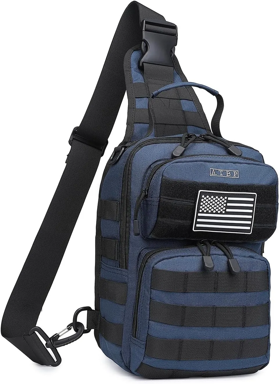 ATBP Tactical Sling Backpack With Holster Military Crossbody Bag for Men Single Shoulder Back Pack 10L