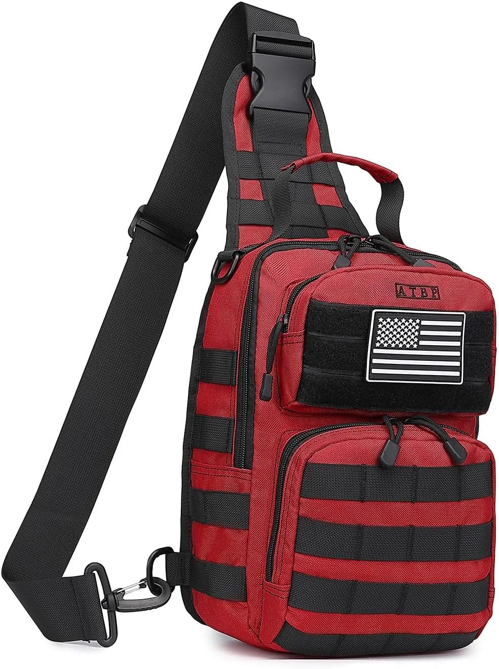 ATBP Tactical Sling Backpack With Holster Military Crossbody Bag for Men Single Shoulder Back Pack 10L
