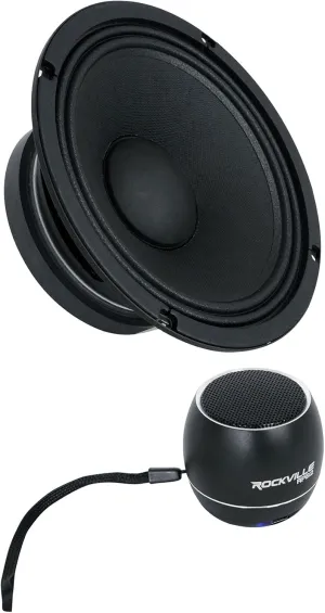 Audiosavings Bundle: (1) Celestion TF0818 200W 8" Pro Audio PA Woofer 8 Ohm Mid/Bass Driver Bundle with (1) Rockville RPB2-BLACK Handheld Wireless Portable Bluetooth Speaker Great Sound (2 Items)