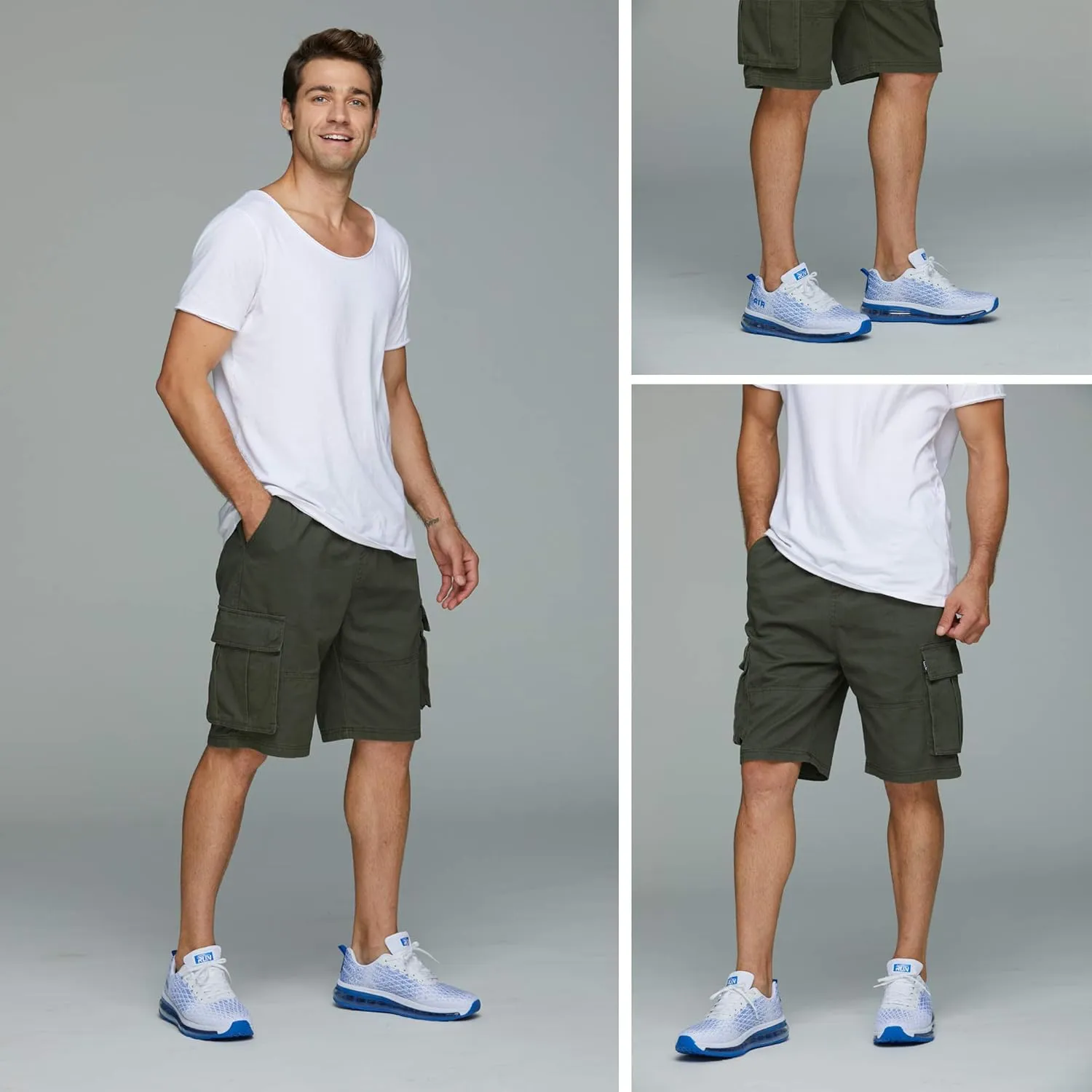 Azooken Mens Sports Footwear Tennis Breathable Jogging Lightweight Shoes