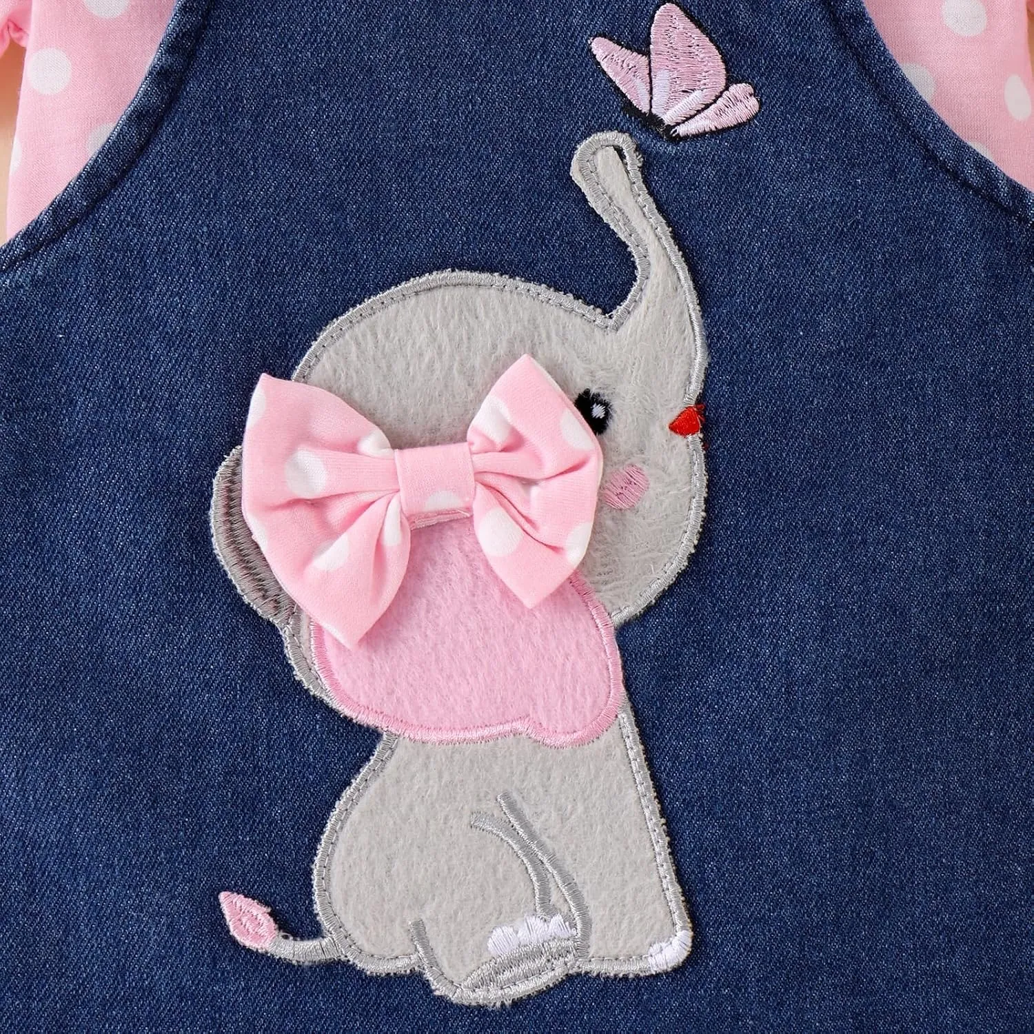 Baby Girl Clothes Suspender Skirt Newborn Ruffled Romper   Elephant Jeans Dress   Headband Summer Outfits 0-18 Months