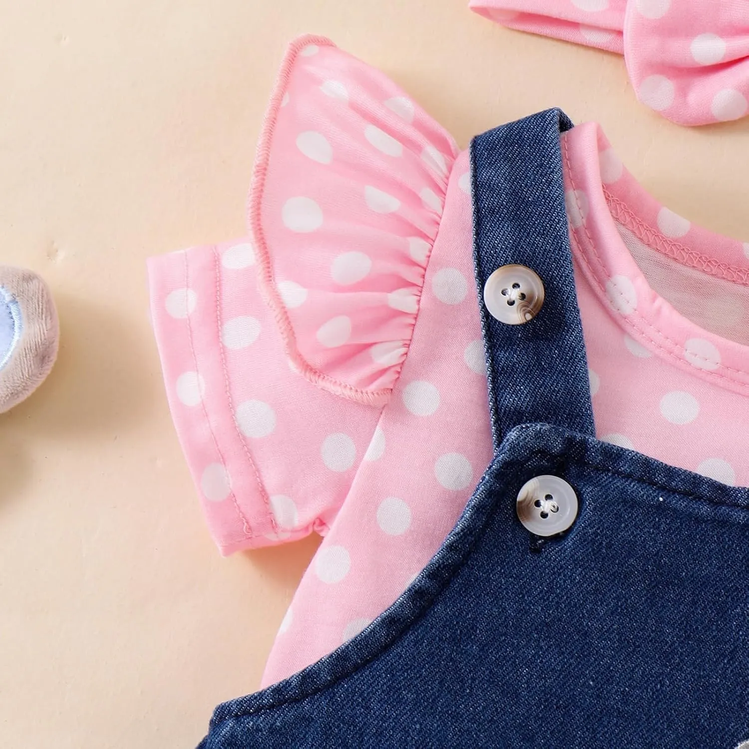 Baby Girl Clothes Suspender Skirt Newborn Ruffled Romper   Elephant Jeans Dress   Headband Summer Outfits 0-18 Months