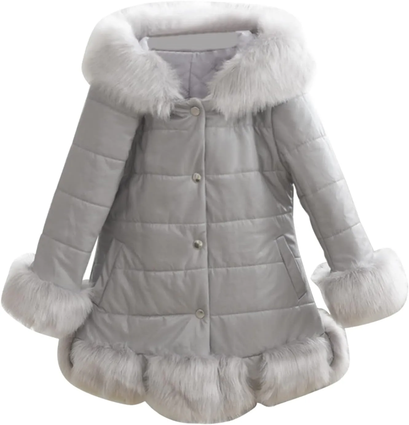Baby Puffer Jacket Girls Lightweight Coat Thicken Warm Parka Puffer Ski Jacket Warmth Winter Outerwear