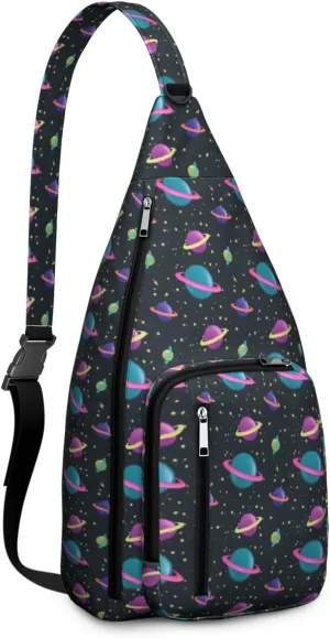 Back in My Day We Had Nine Planets Crossbody Bag Daypack for Women Men Lightweight Waterproof Sling Bag Backpack Hiking Cycling
