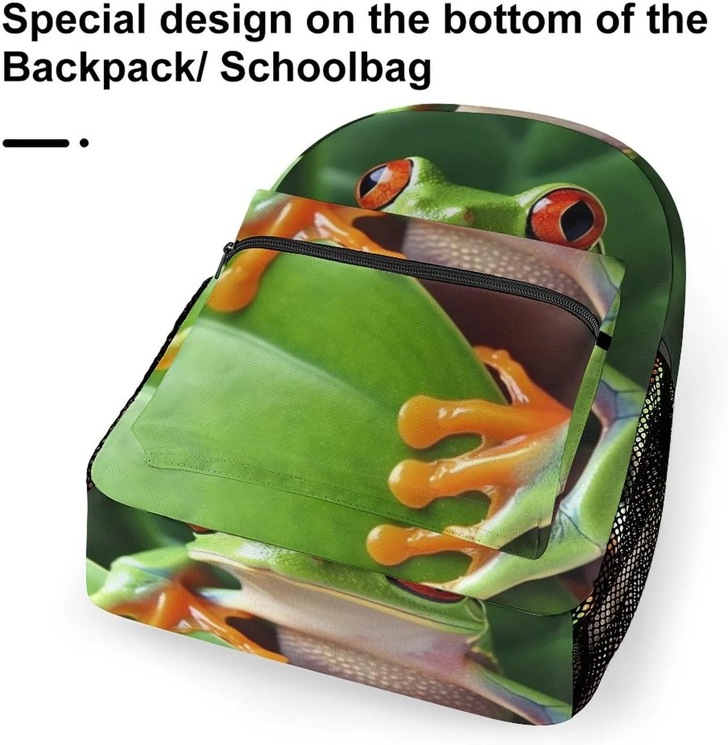 Backpack for Women Men Travel Cute Frog Daypack Lightweight Laptop Bag Carry On Backpacks for Work