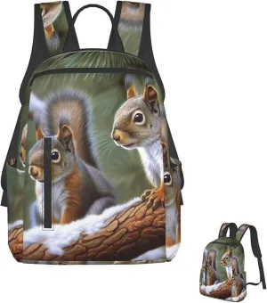 Backpack Little Squirrel Travel Casual Laptop Backpack Adjustable Hiking Daypack for Men Women
