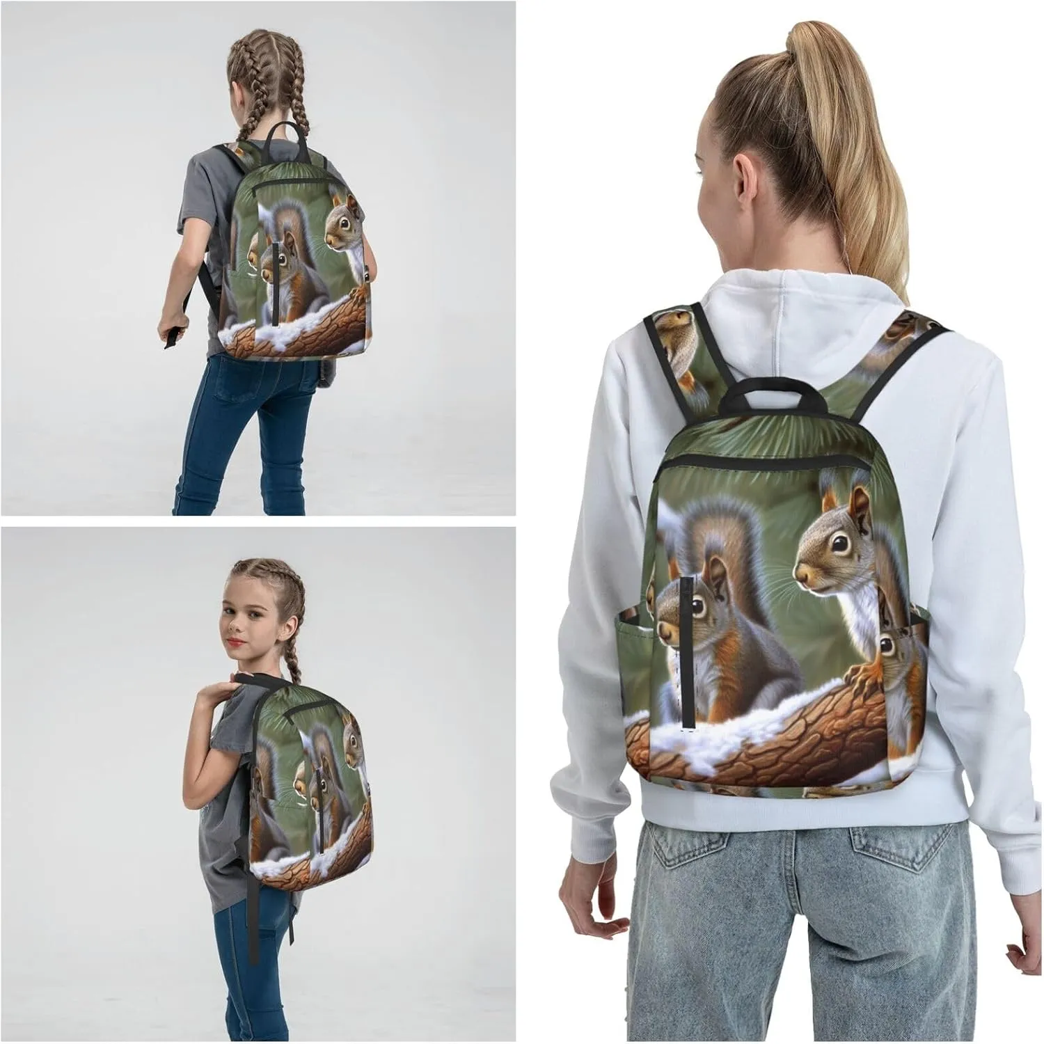 Backpack Little Squirrel Travel Casual Laptop Backpack Adjustable Hiking Daypack for Men Women