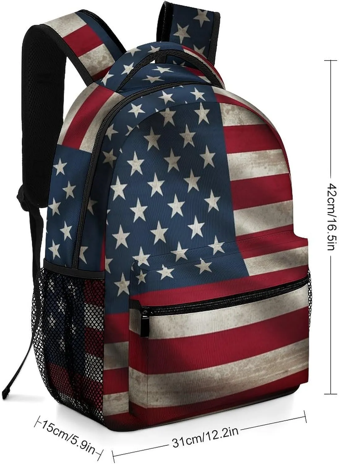 Backpacks American Flag Travel Bag Laptop Backpack Casual Daypack for Weekender Business Hiking