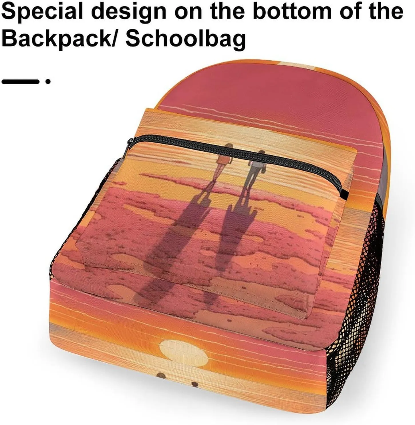 Backpacks Couple Watching Sunrise Travel Bag Laptop Backpack Casual Daypack for Weekender Business Hiking