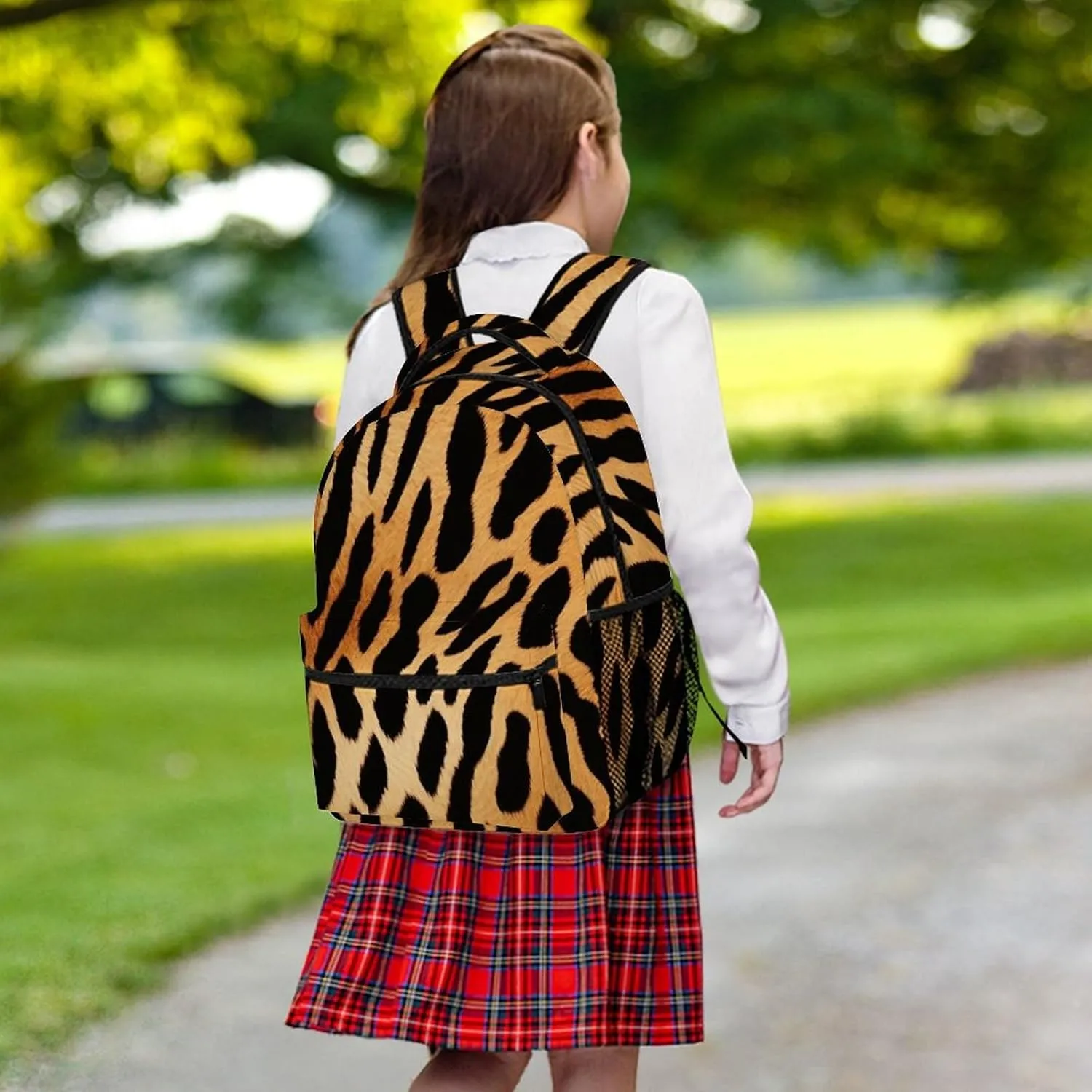Backpacks Leopard Texture Travel Bag Laptop Backpack Casual Daypack for Weekender Business Hiking