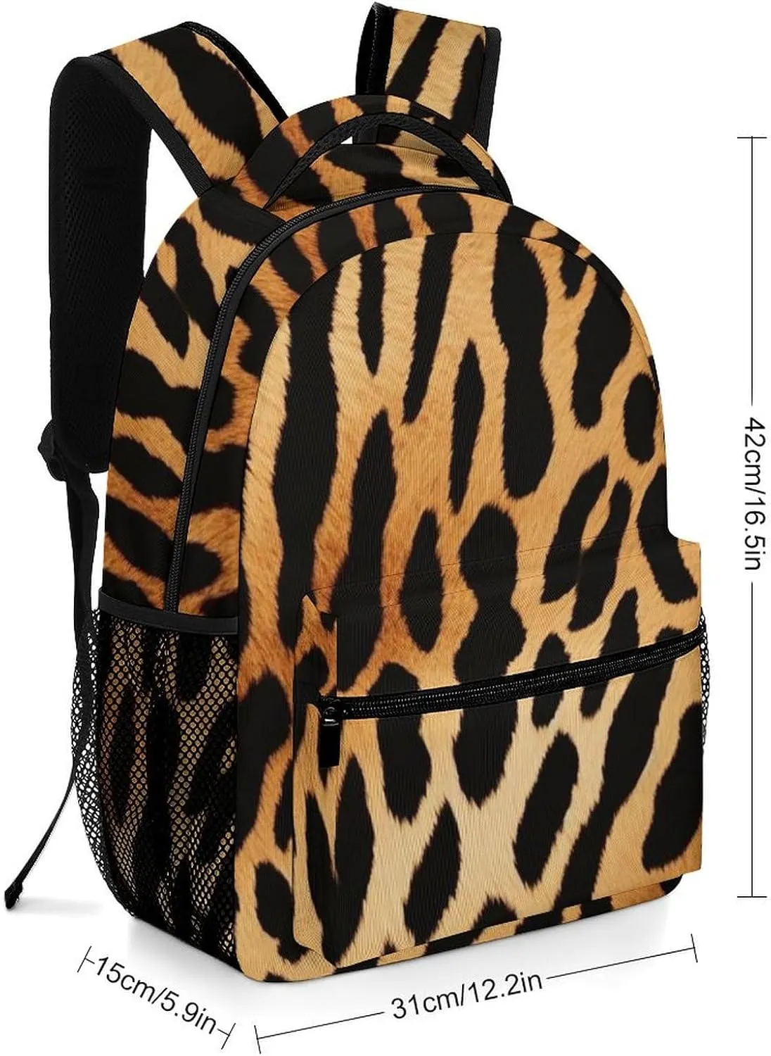 Backpacks Leopard Texture Travel Bag Laptop Backpack Casual Daypack for Weekender Business Hiking