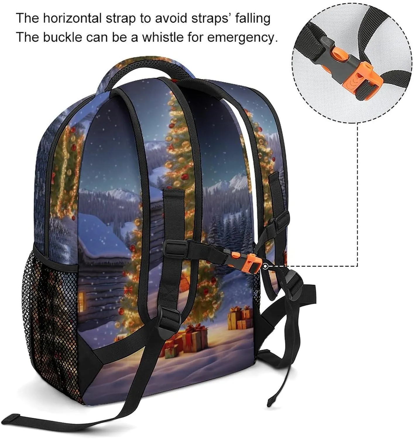 Backpacks Xmas Tree Travel Bag Laptop Backpack Casual Daypack for Weekender Business Hiking