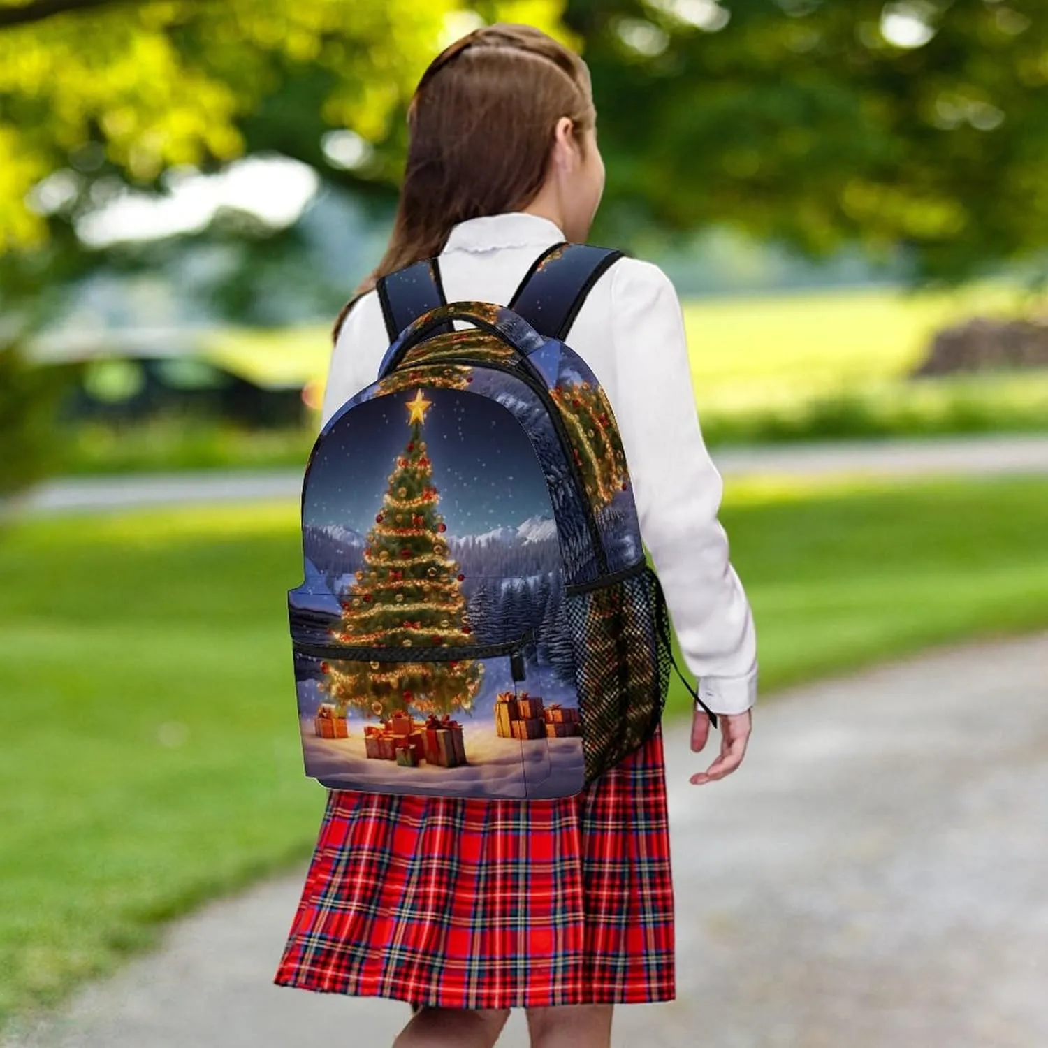 Backpacks Xmas Tree Travel Bag Laptop Backpack Casual Daypack for Weekender Business Hiking
