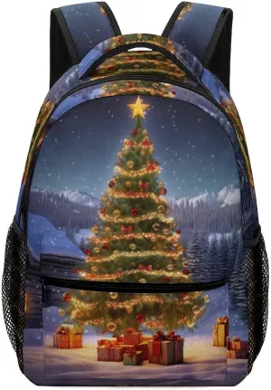 Backpacks Xmas Tree Travel Bag Laptop Backpack Casual Daypack for Weekender Business Hiking