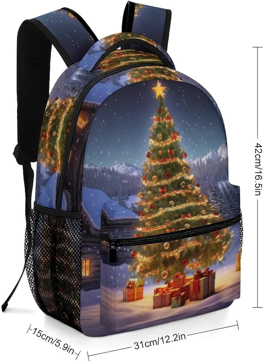 Backpacks Xmas Tree Travel Bag Laptop Backpack Casual Daypack for Weekender Business Hiking