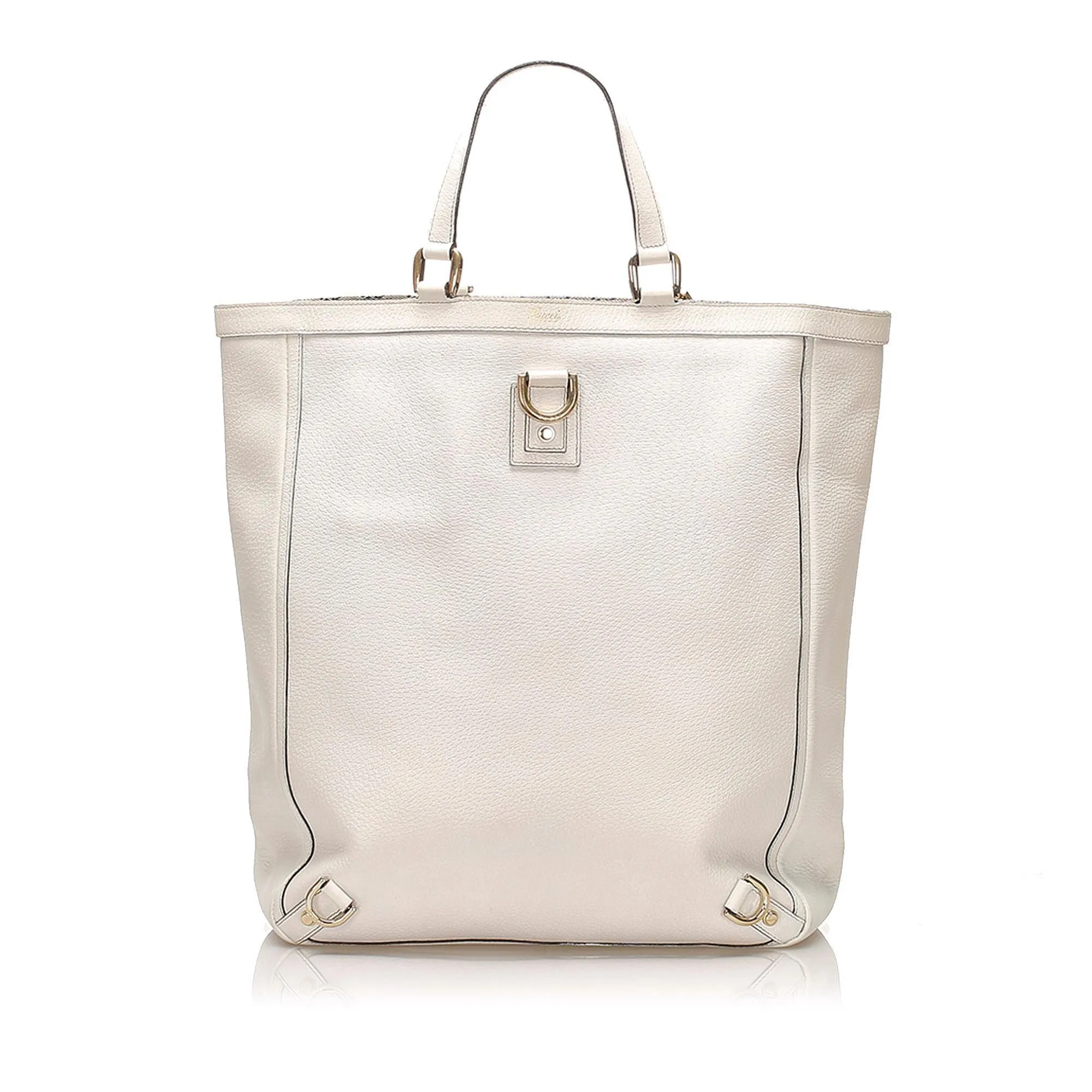 Bag Real-time Shockproof Tote Gucci Leather D-Ring Abbey (SHG-14580)
