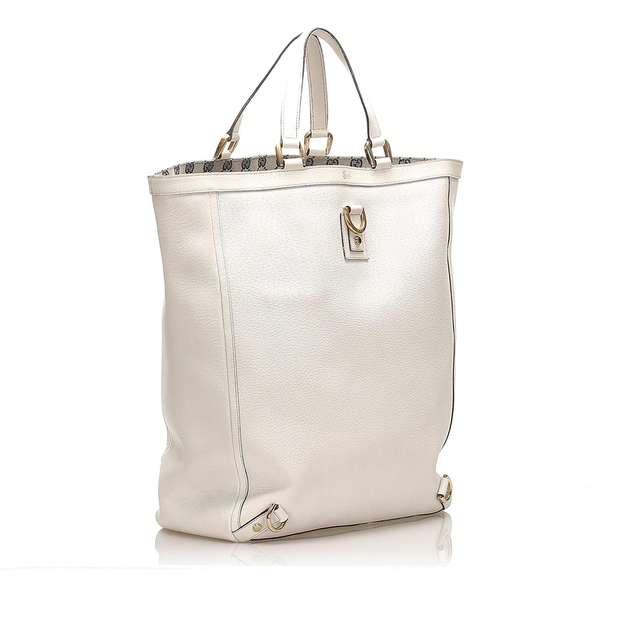 Bag Real-time Shockproof Tote Gucci Leather D-Ring Abbey (SHG-14580)