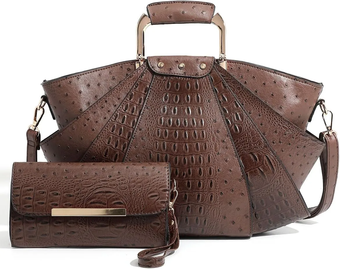 Bag Woman Large Capacity Leather Purse Fashion Designer Metal Top Handle Handbags Women Crossbody Large Bags for Women Tote