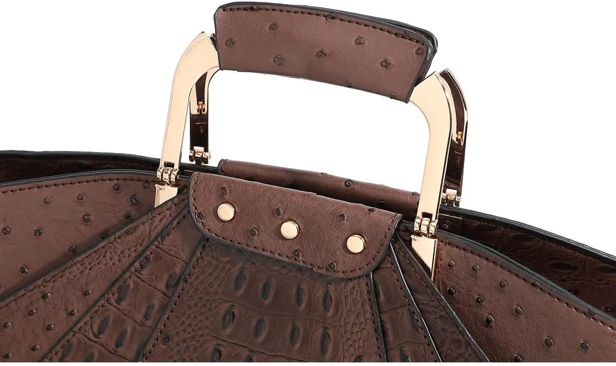 Bag Woman Large Capacity Leather Purse Fashion Designer Metal Top Handle Handbags Women Crossbody Large Bags for Women Tote