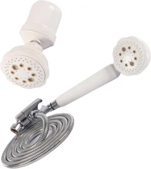 Bathroom Shower Head Set for Nikken PiMag MicroJet Wall-Mount 1466 and Hand Held Shower Head 14662 Combo - Bathroom Fixtures Water System - Complete Wall-Mount Showerhead with Handheld Combo, Set of 2