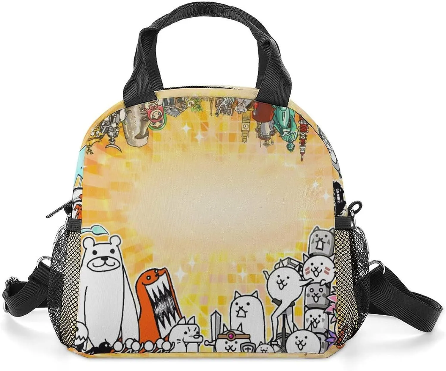 Battle-Cats Lunch Shoulder Bag Lightweight Insulated Heat Preservation Children's Lunch Bag Bento Box One Size
