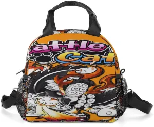 Battle-Cats Lunch Shoulder Bag Lightweight Insulated Heat Preservation Children's Lunch Bag Bento Box One Size