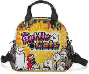 Battle-Cats Lunch Shoulder Bag Lightweight Insulated Heat Preservation Children's Lunch Bag Bento Box One Size