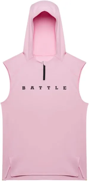 Battle Sports Fly Quarter Zip Sleeveless Hoodie, Ultra-Lightweight, Quick-Drying, 4-Way Stretch