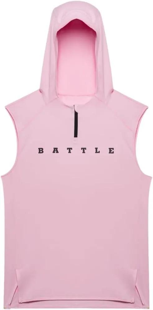 Battle Sports Fly Quarter Zip Sleeveless Hoodie, Ultra-Lightweight, Quick-Drying, 4-Way Stretch