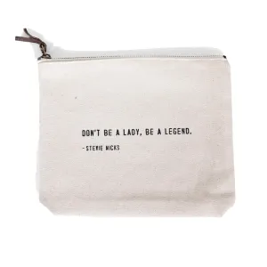 Be A Legend (Stevie Nicks) Canvas Zip Bag