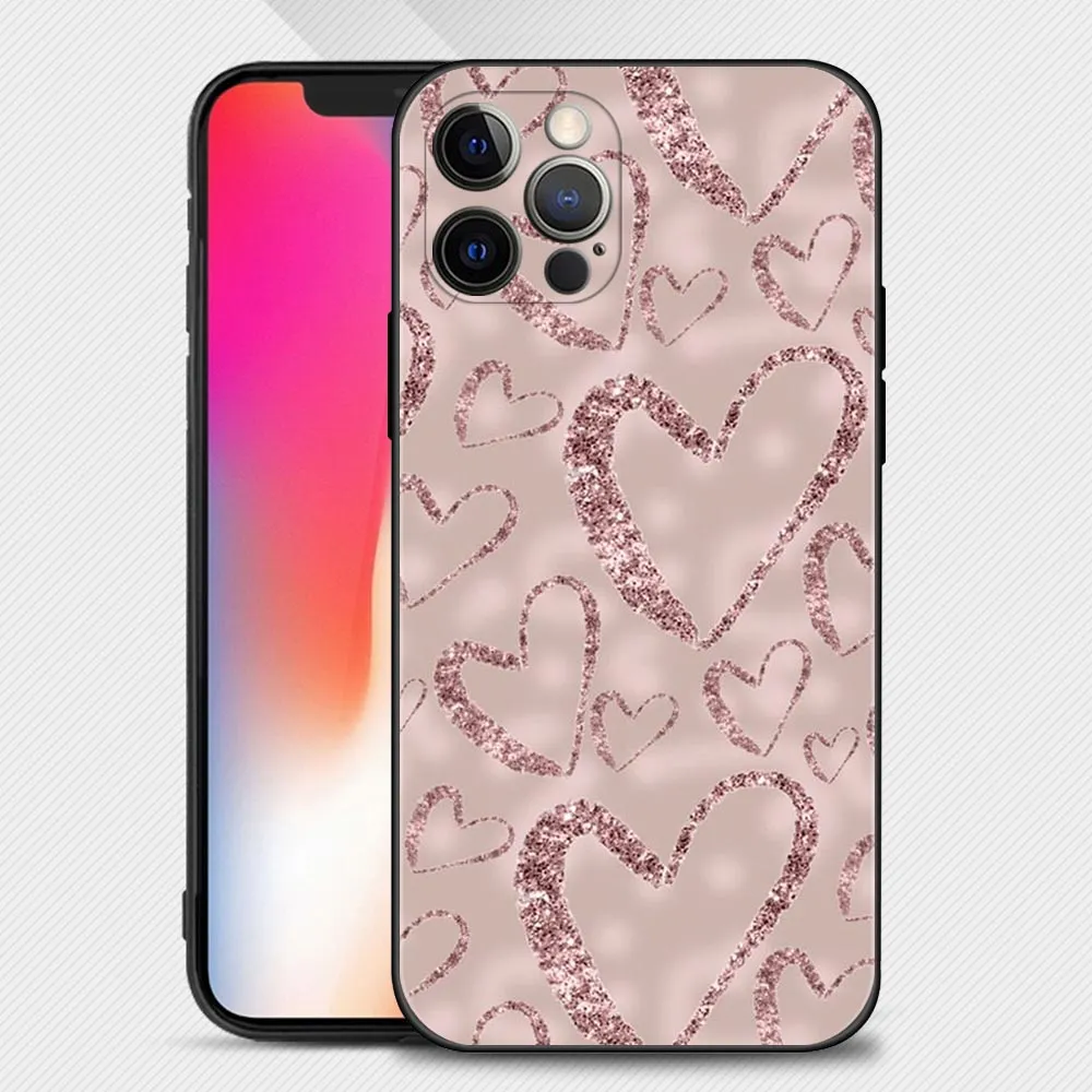 Beautiful Rose Bling Picture Silicone Case For Apple iPhone
