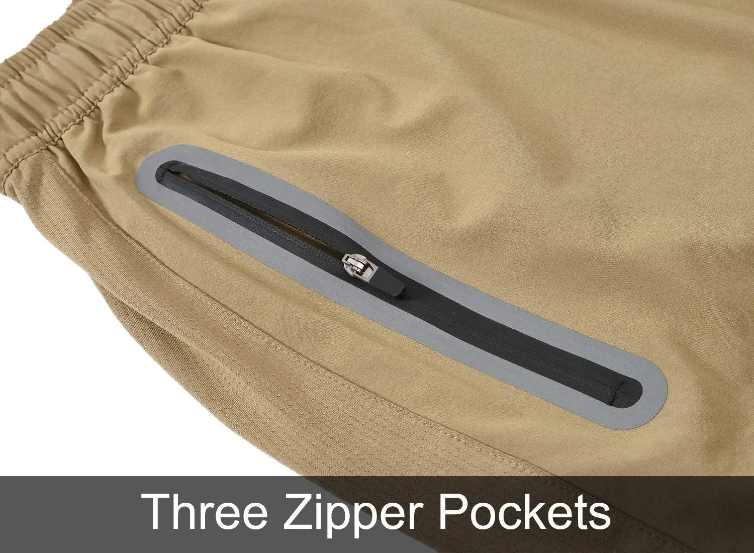 BGOWATU Men's Sweatpants Zipper Pockets Lightweight Exercise Pants Running Workout Sports