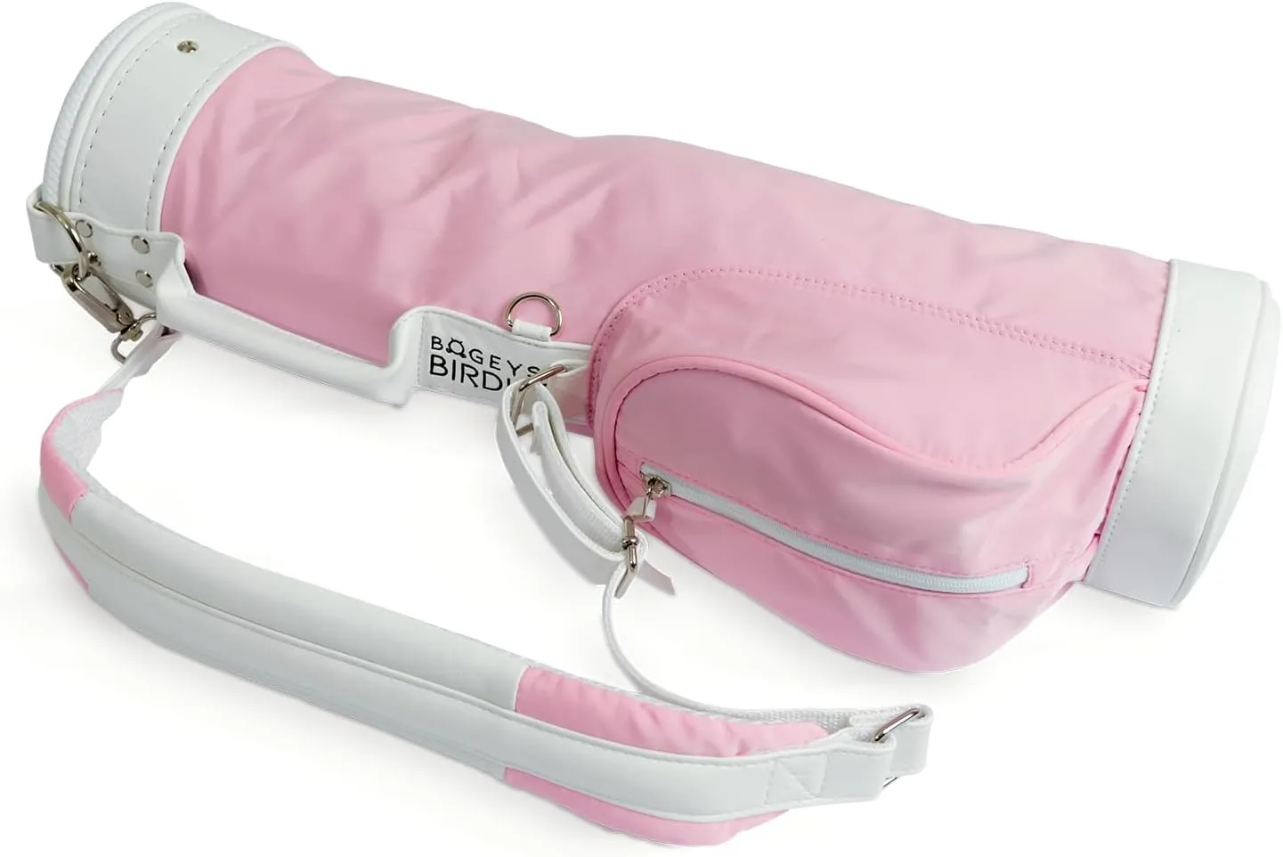 Bogeys2Birdies Children's Golf Bag, Kids Carry Bag, Small Sunday Bag for Childrens Golf Clubs, Ages 5-8, Boys and Girls, Pink and Blue