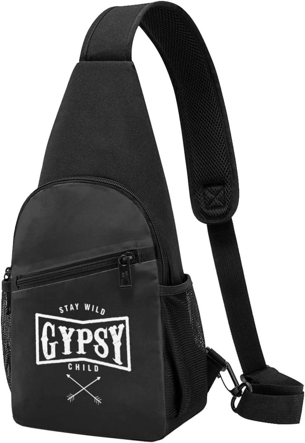 Bohemian Boho Chic Stay Wild Gypsy Child Hippie Unisex Chest Bag Lightweight Crossbody Shoulder Bag Travel Pocket